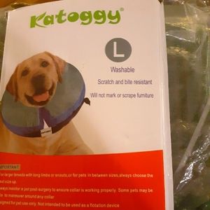 Pet donut collar inflatable